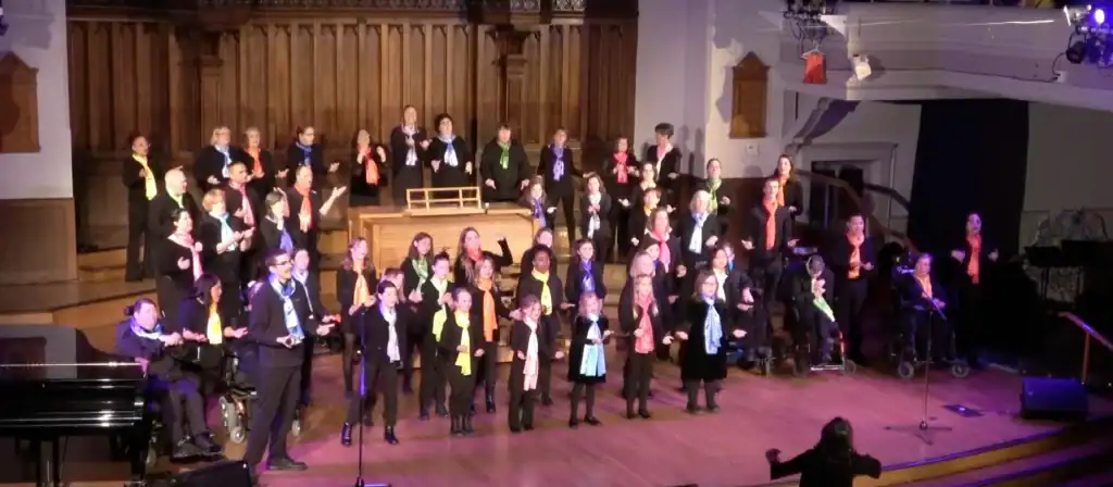 Paul performing with his West Coast R.E.A.C.H choir